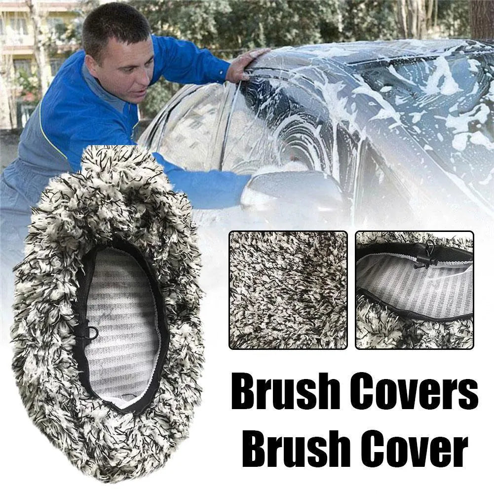 Replacement cloth cover for car long handle brush flat mop style options