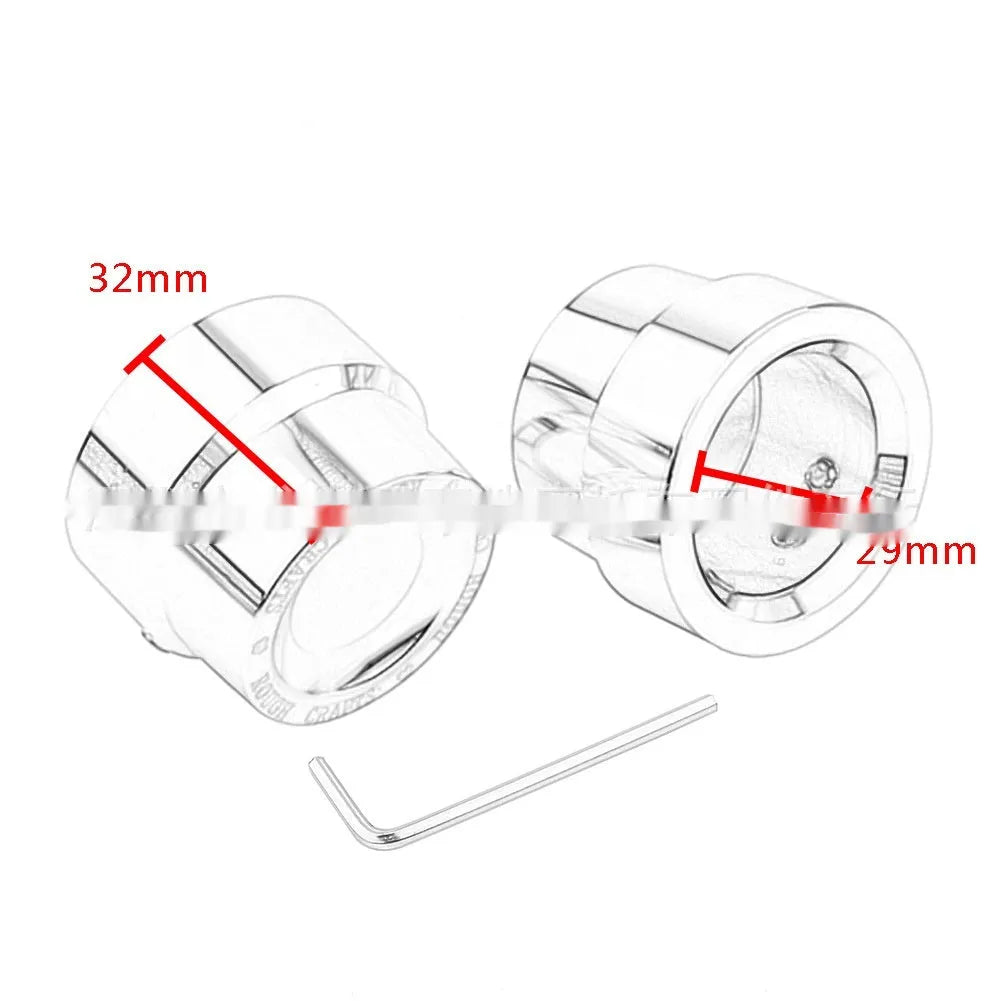 Black CNC aluminium front axle decorative cover for Harley Sportster 883 1200 Street 500 750