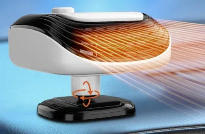 White 12V warm air blower for truck car heater with compact ABS casing