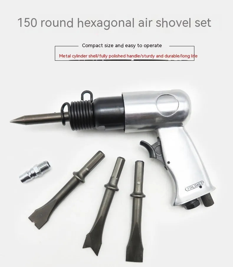 Air hammer tool steel head 150mm pneumatic rust remover brake pad chisel