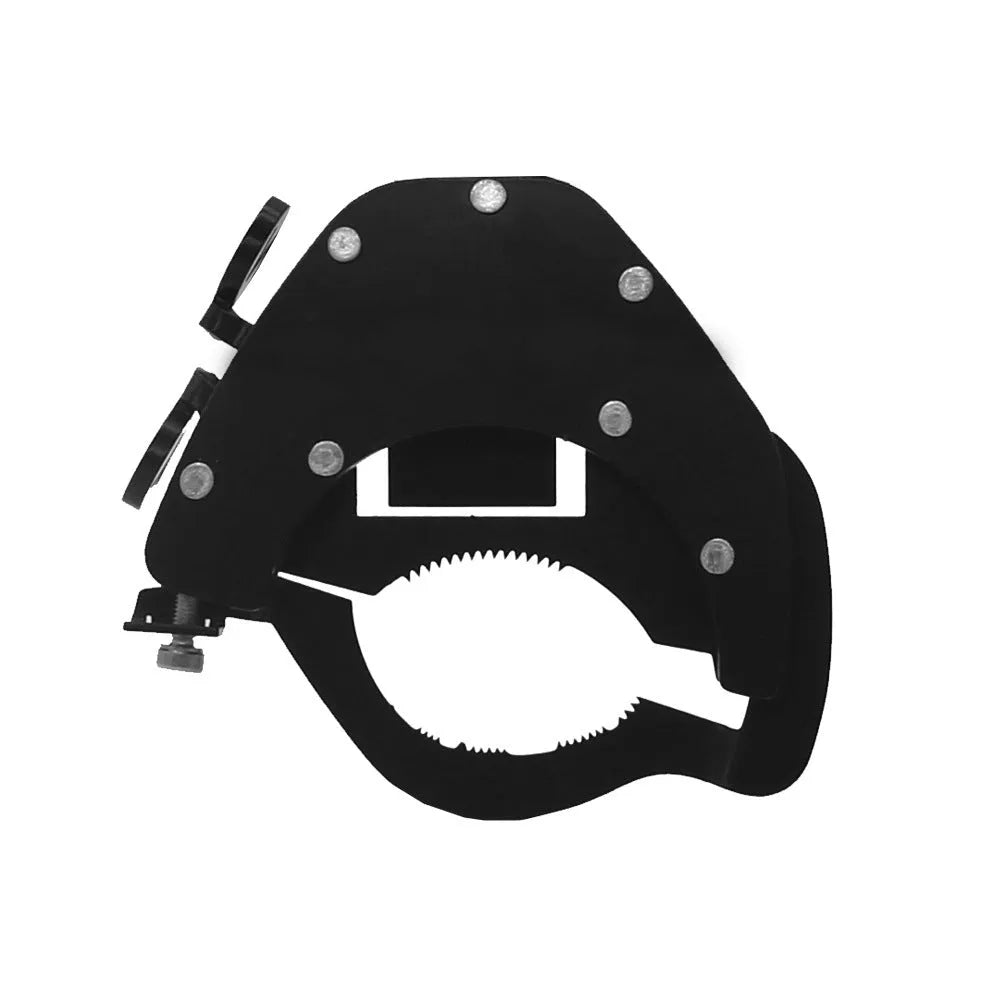 Universal motorcycle throttle lock assist in stainless steel for general models, shown as a handlebar accessory.