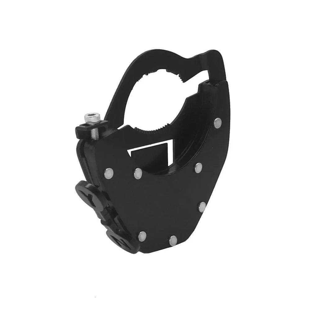 Universal motorcycle throttle lock assist in stainless steel for general models, shown as a handlebar accessory.