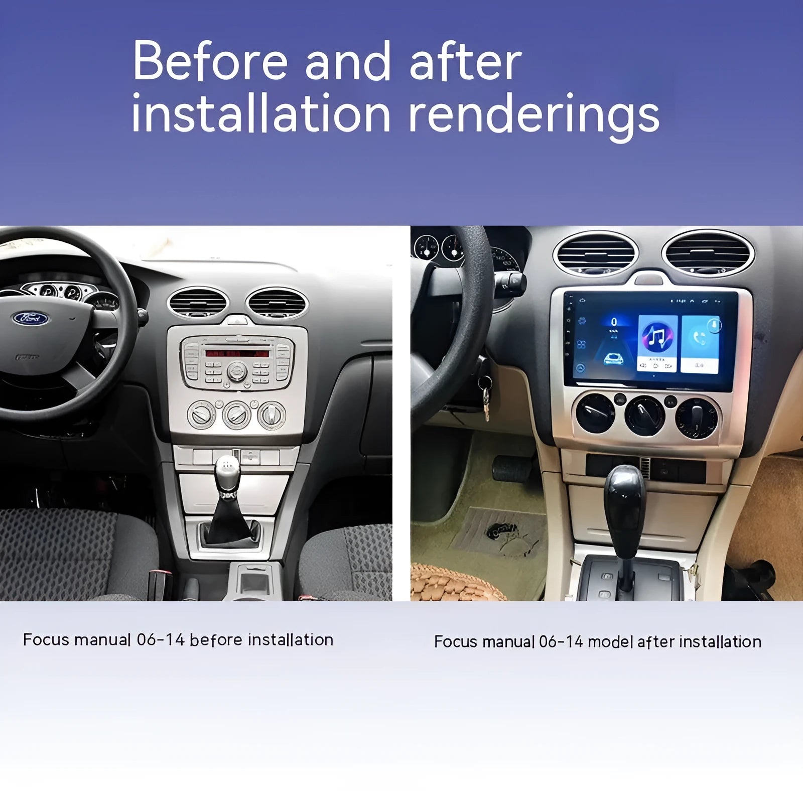 9 inch manual air conditioner android smart centre console with wireless carplay for fox vehicles