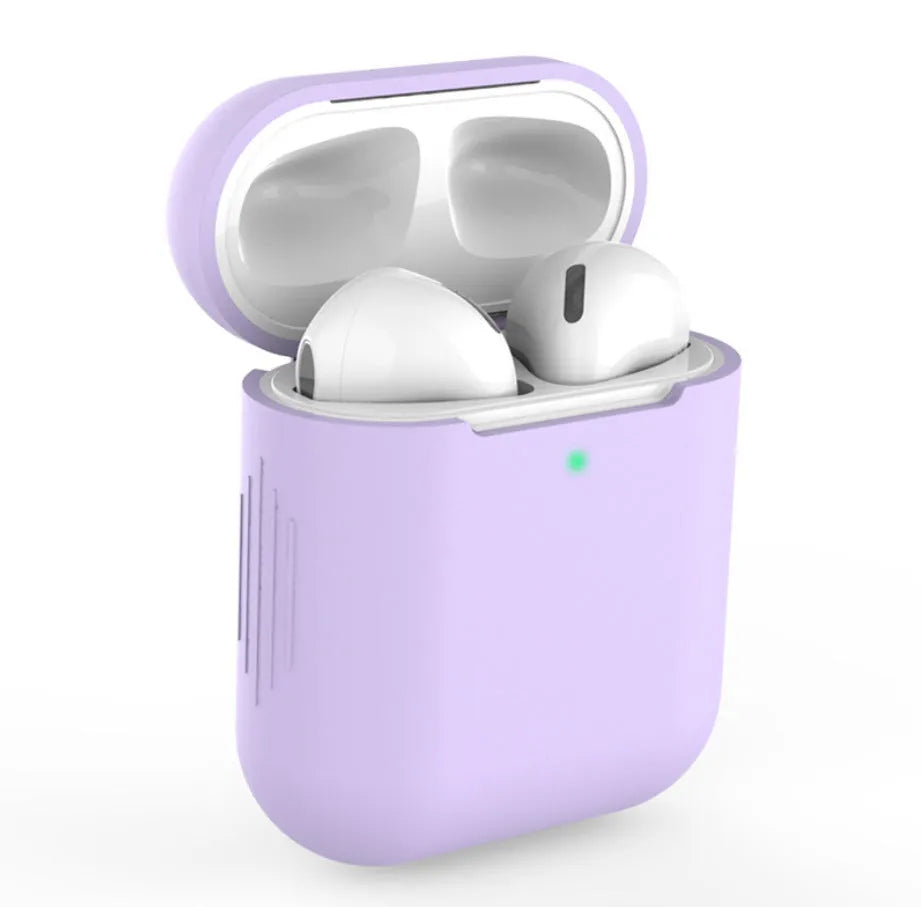 Silicone protective cover for Apple AirPods 2 charging case in multiple colour options