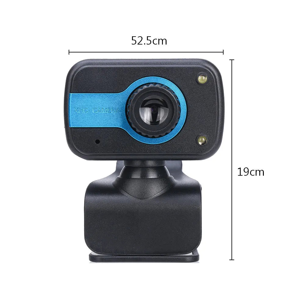 Mini driverless video camera with 12-megapixel CMOS sensor, 360-degree rotation, manual focus, built-in microphone, and 1.45-metre cable