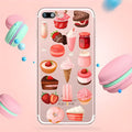Transparent ice cream pattern TPU PC silicone back cover case for iPhone 11 Pro Max