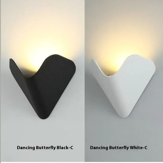 Courtyard LED lighting lamp with IP65 waterproof rating in black or white bird's nest design