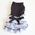 Polka dot lace cake dress pet clothes in taro purple, princess style cloth dog dress