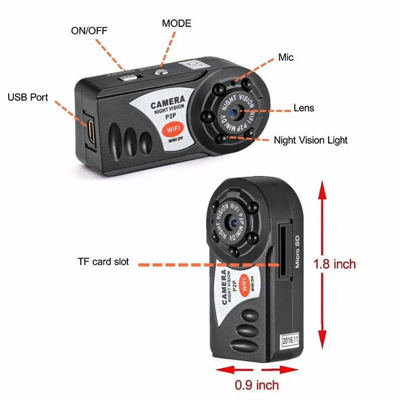 Wireless IP camera with 3MP CMOS sensor, 16x optical zoom, and built-in WiFi antenna for remote monitoring