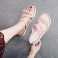 Ladies' casual summer sandals in solid colours with breathable PP upper