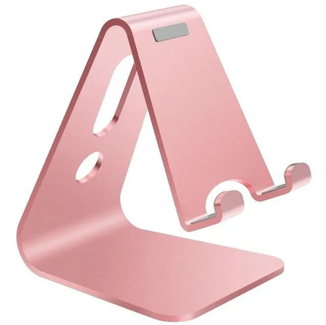 Universal Phone Buddy metal aluminium alloy stand holding a tablet in hands-free viewing