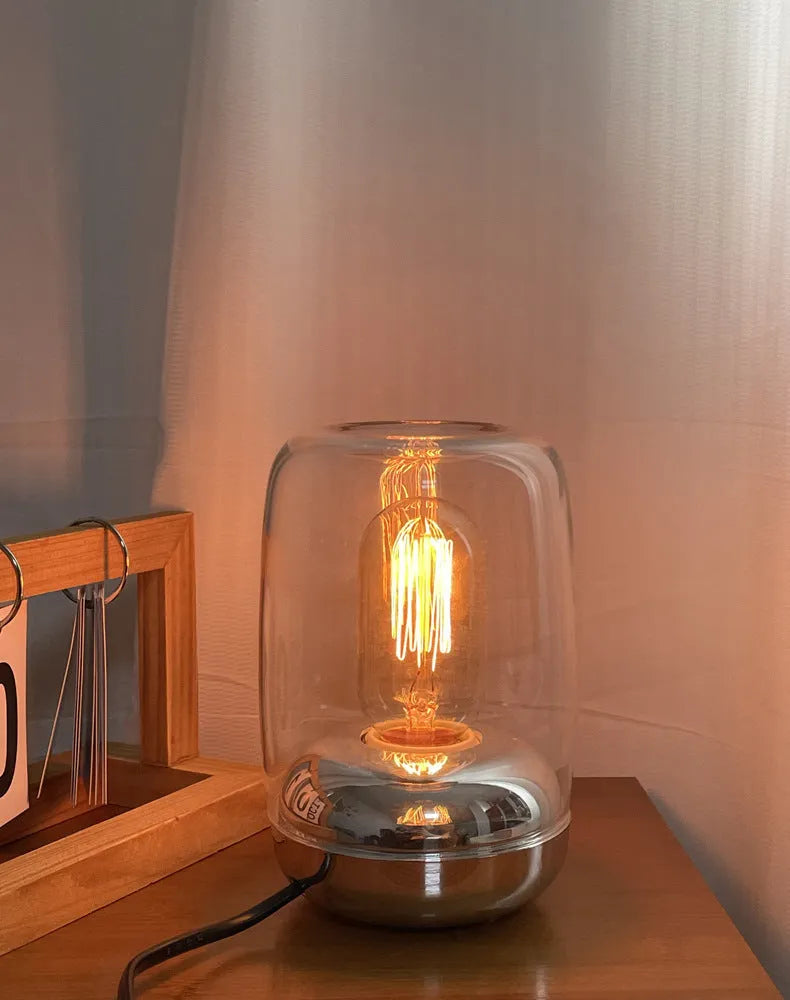 Waterless geometric ambience light socket-powered essential oil lamp 20cm modern design