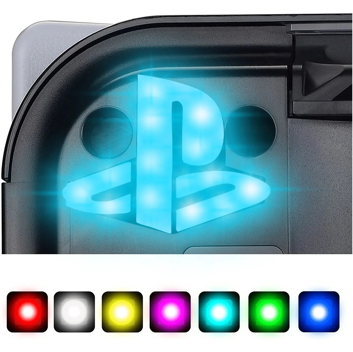 PS5 light pickup function ambience lamp with remote control, compact 3.5x3.5cm USB accessory for gaming setup