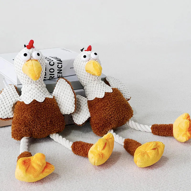 White dog chew toy for teething puppies and kittens resistant to chewing and grinding teeth