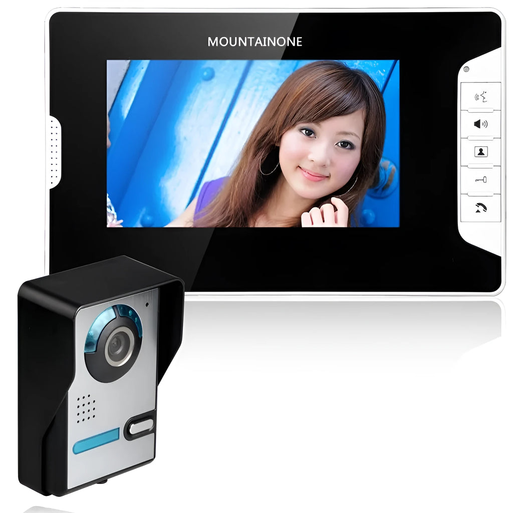 Shanyi Shida 7-inch HD video doorbell with indoor monitor and outdoor camera for home security