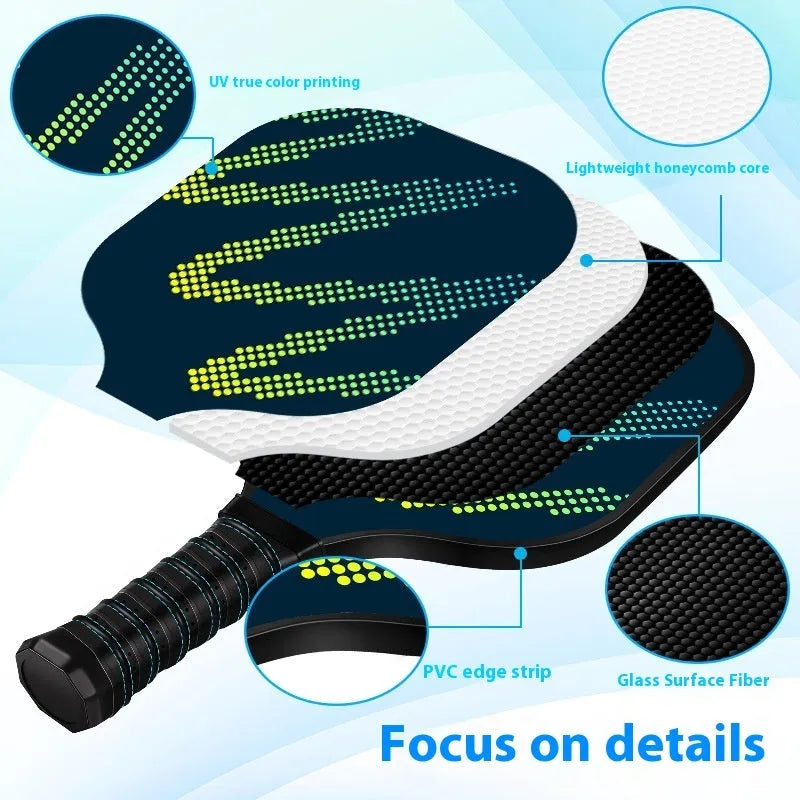 Outdoor table tennis racket single paddle high density fiberglass construction