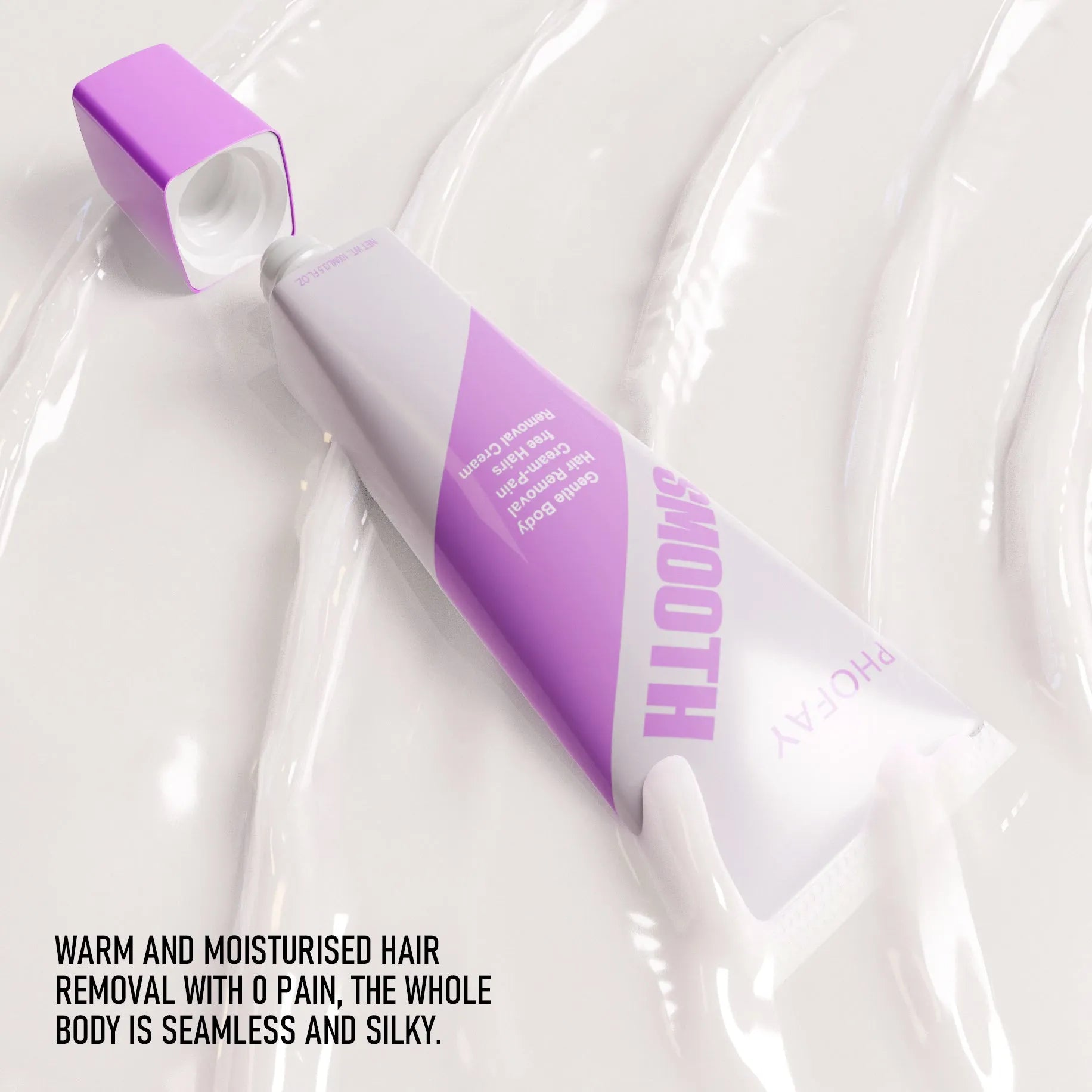 PHOFAY Pain Free Hair Removal Cream 50ml tube with scraper