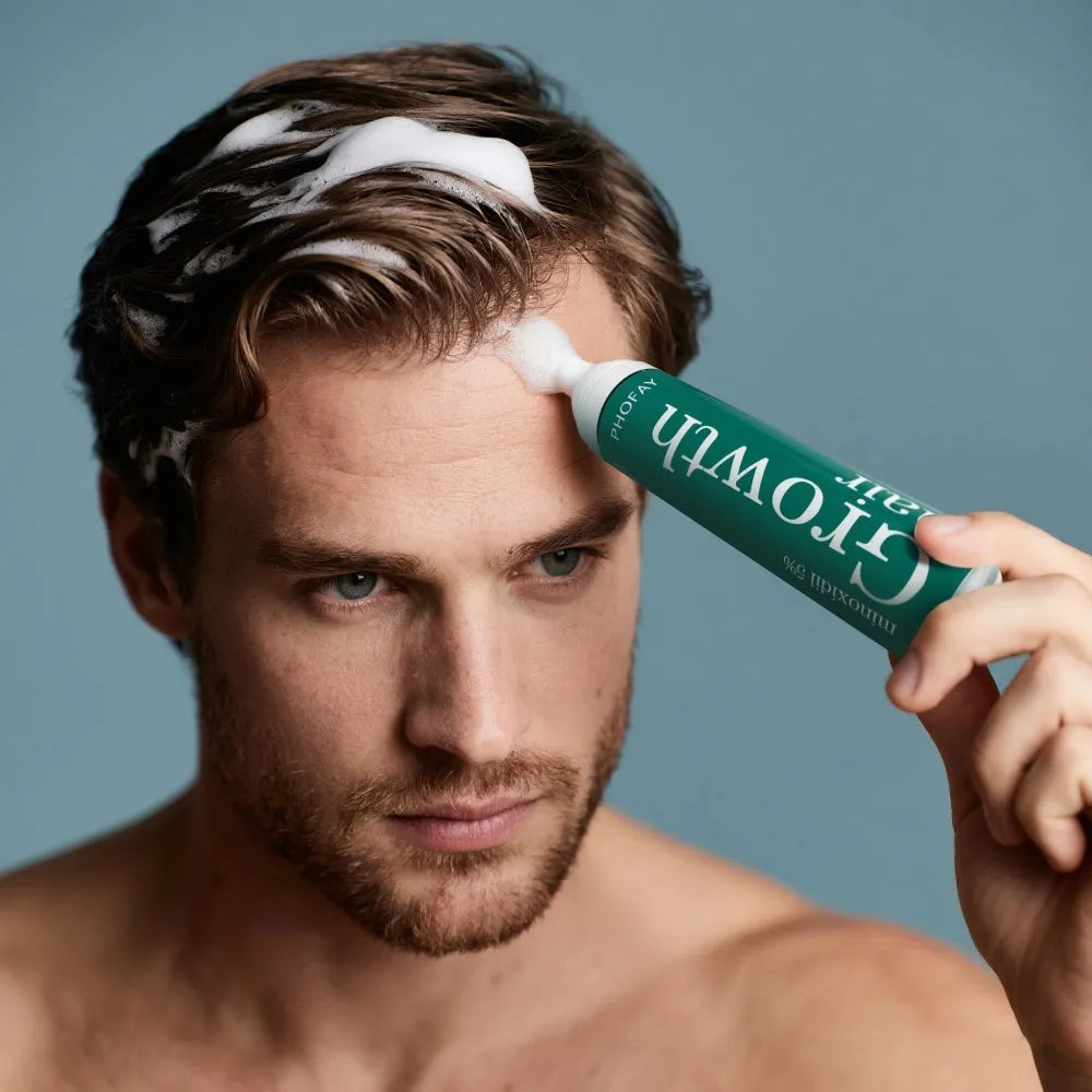 CH004 Minoxidil Anti-Hair Loss Mousse for scalp hair regrowth, non-greasy foam format