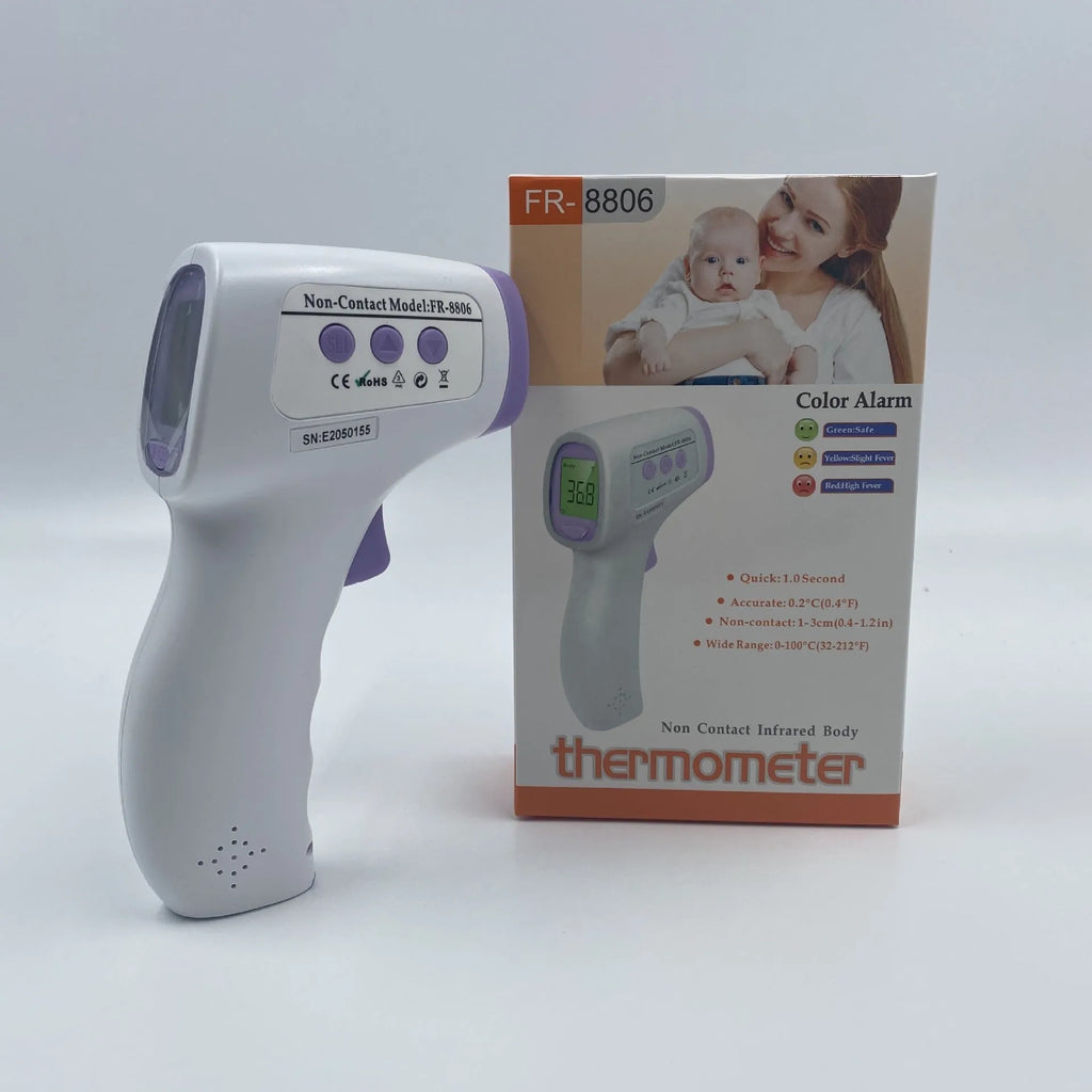 White digital non-contact thermometer for hygienic temperature measurement