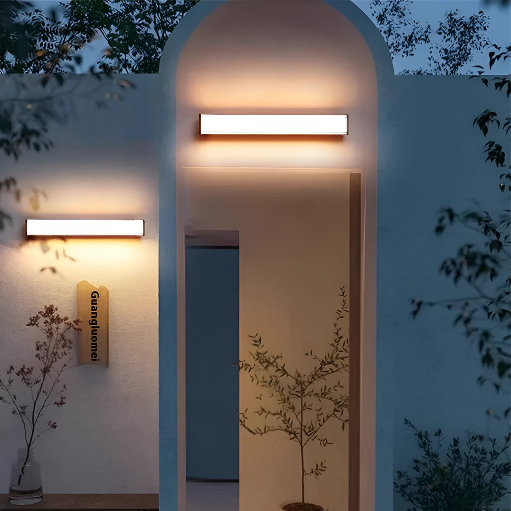 Modern simplicity outdoor wall lamp in 30-120CM sizes for villa and hotel courtyard entrance