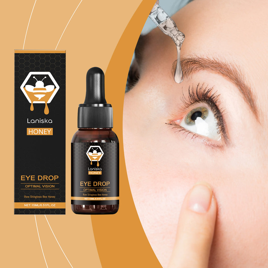 Deep Hydration Eye Drops for Tired & Dry Eyes - Soothing Honey Fluid to Relieve Fatigue & Discomfort