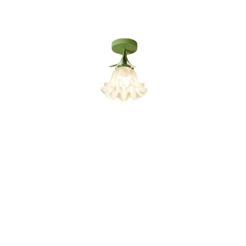 Cream coloured corridor aisle light with Linglan flower design and modern minimalist style