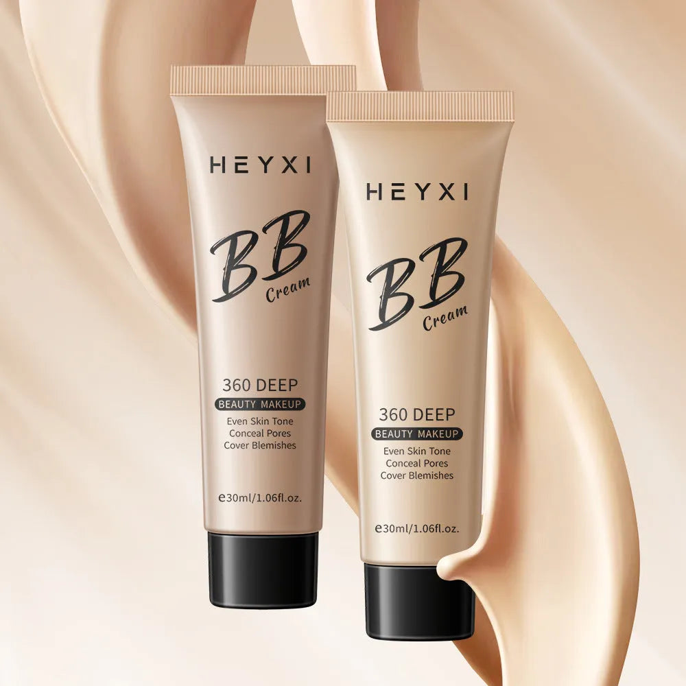 Waterproof BB cream in four shade colours 01 02 03 04 for universal skin types