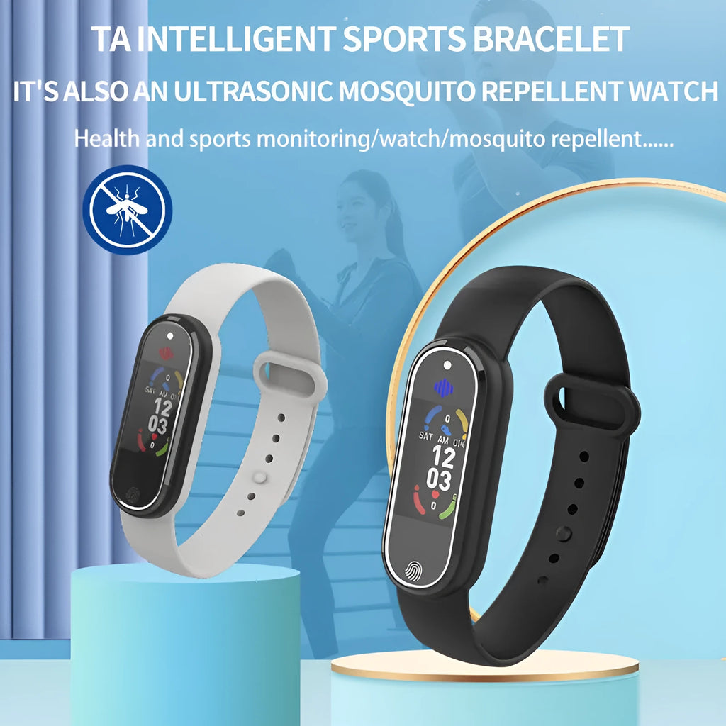 New mosquito repellent bracelet ultrasonic wristband repeller for kids and adults with USB charging black