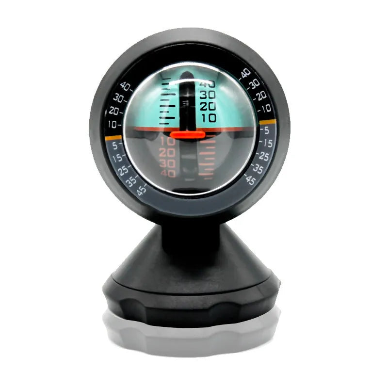 Vehicle mounted slope meter AMD-2 black ABS self sensing car inclinometer with adjustable perspective
