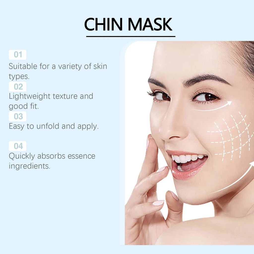 White Firming Lifting Mask sheet with collagen and hyaluronic acid serum for facial treatment