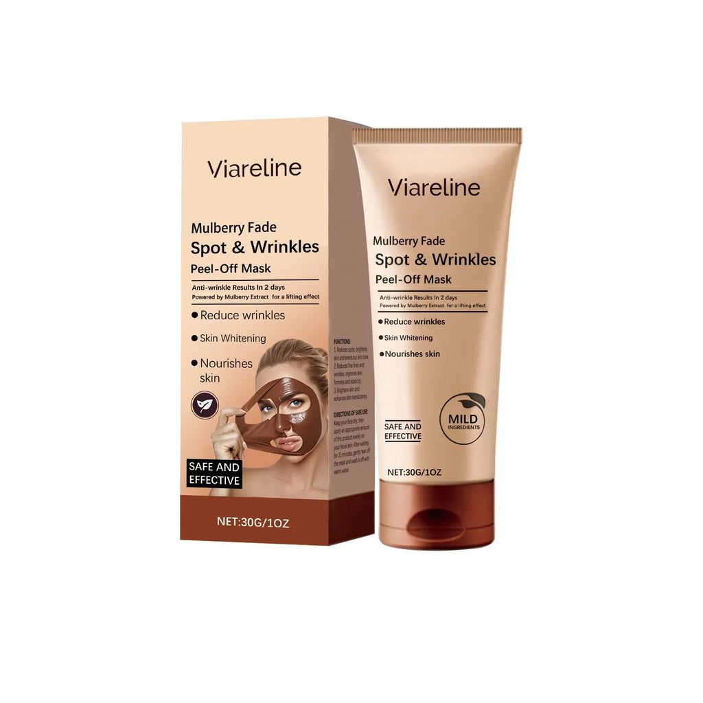 Single 30g facial mask sheet for wrinkle fading and skin firming with collagen and hyaluronic acid
