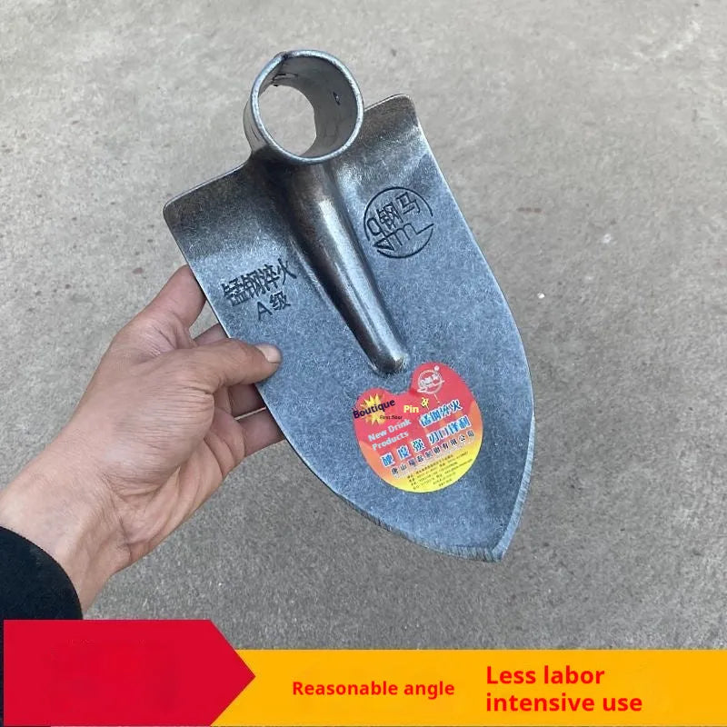 Agricultural pointed hoe with ripper plough design and manganese steel construction
