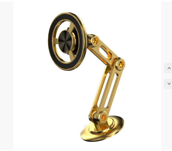 All-metal magnetic car phone holder with rotating ball joint in multiple metallic colours