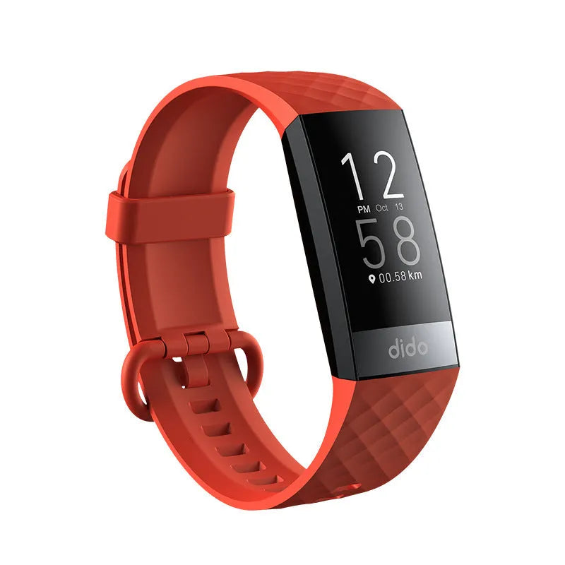 Y6 Black smart bracelet with health monitoring on a wrist