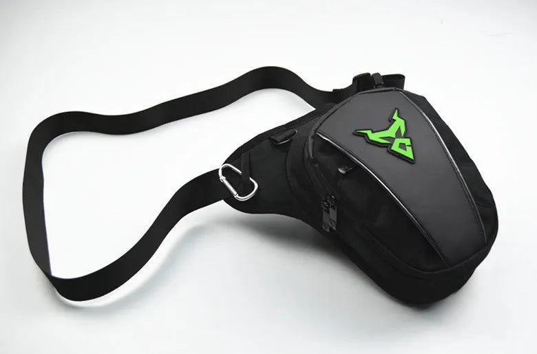 Motorcycle riding crossbody shoulder waist leg bag in Knight style with 1200D Oxford cloth construction