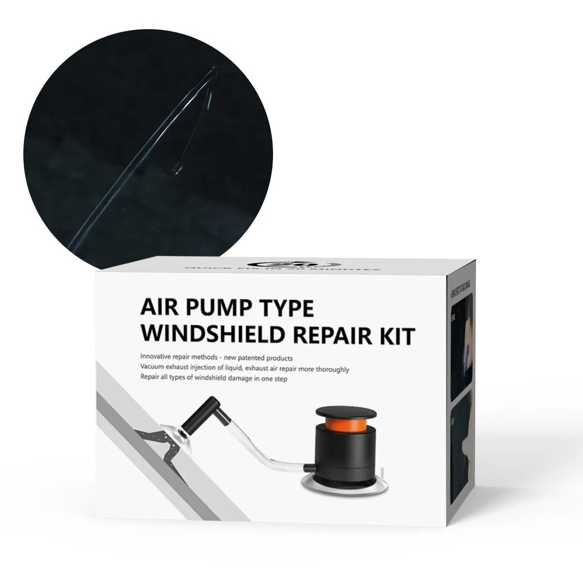 Car windshield crack repair tool kit plastic instrument for glass crack and point repair