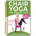 Coil 30 Days Chair Yoga Training Guide notebook with green cover and coil binding
