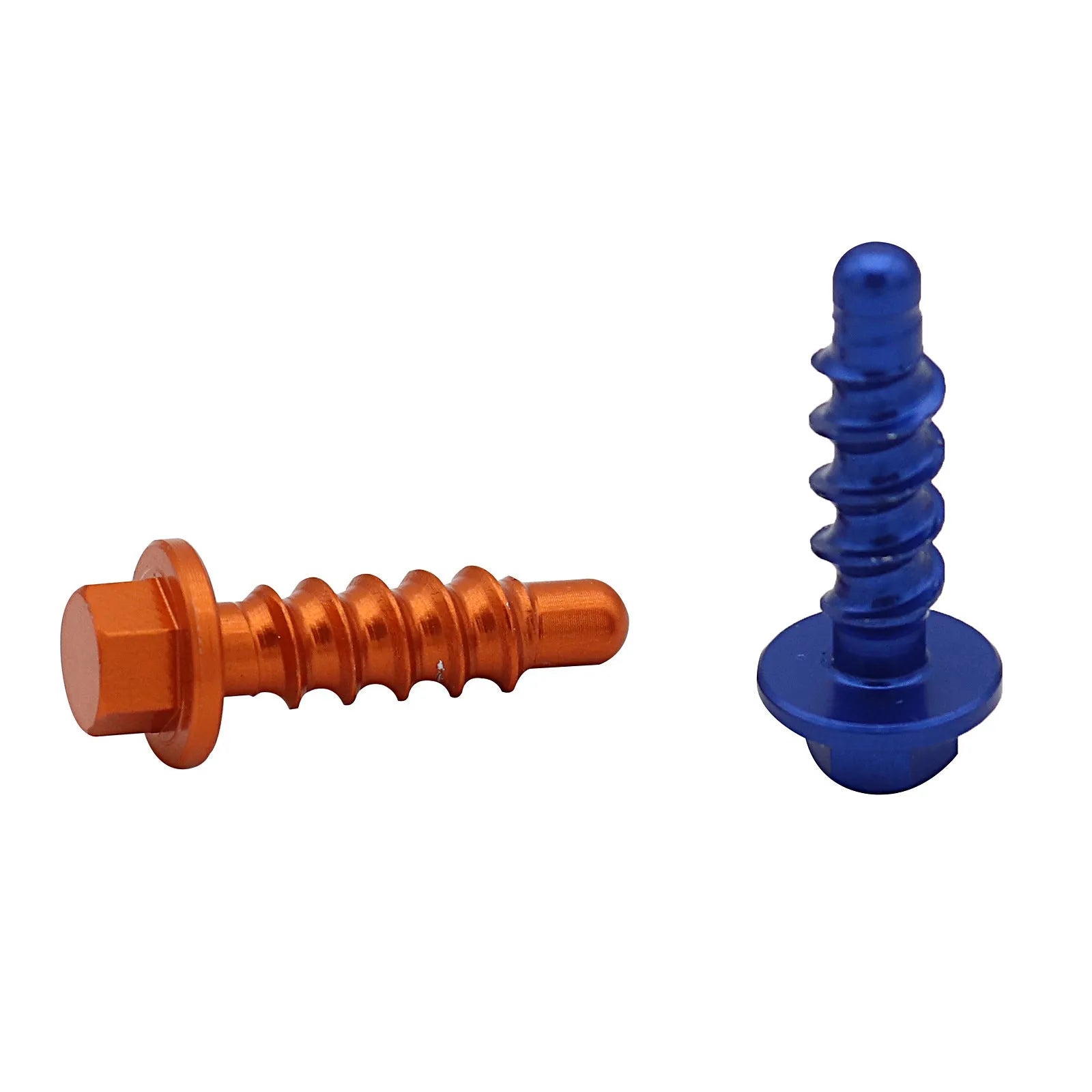 Ten self-tapping T6061 aluminium screws in mixed colours orange blue black red for KTM off-road motorcycle modification