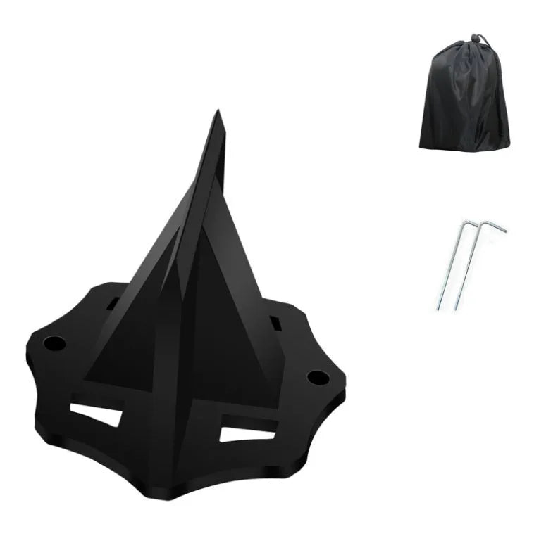 Mini portable cast iron small square wood splitter for household wood cutting and outdoor camping