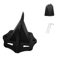 Mini portable cast iron small square wood splitter for household wood cutting and outdoor camping