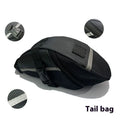 Black polyester cycling quick release tail bag 20x8x6cm for mountain bike saddle storage with padding