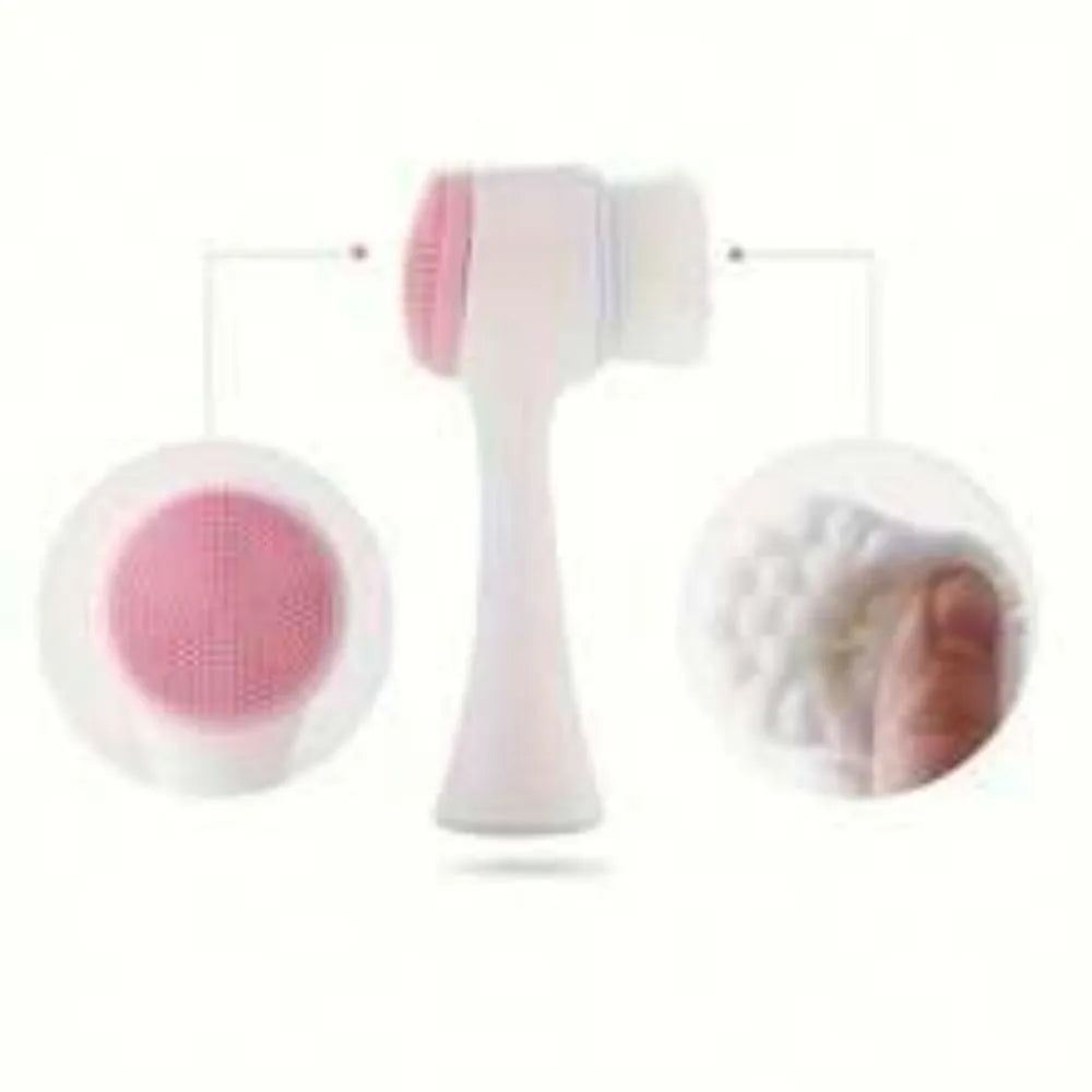 Blue pet paw brush with nylon bristles for dog and cat grooming