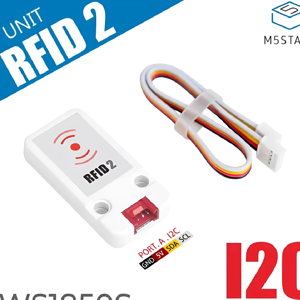 M5Stack WS1850S RFID NFC reader module with HY2.0 cable for IoT development