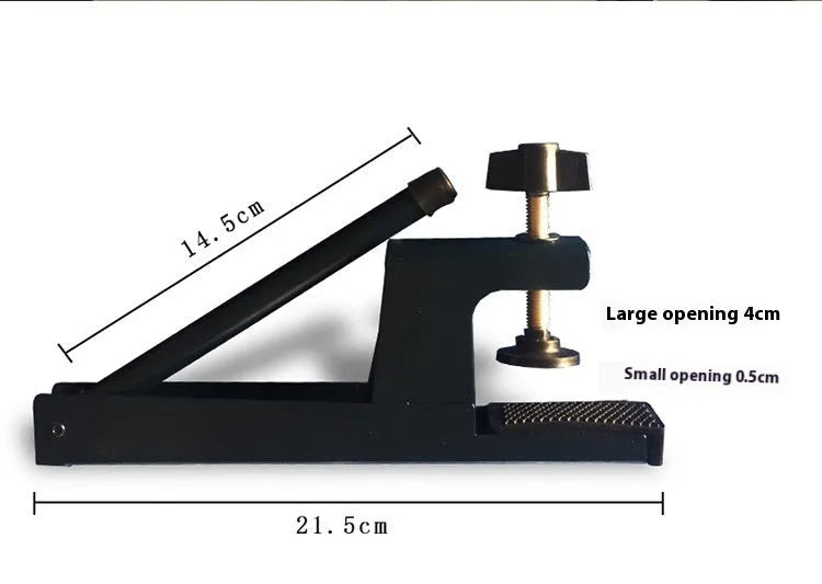 Universal thickened table tennis post clip for indoor open grid tables with steel construction