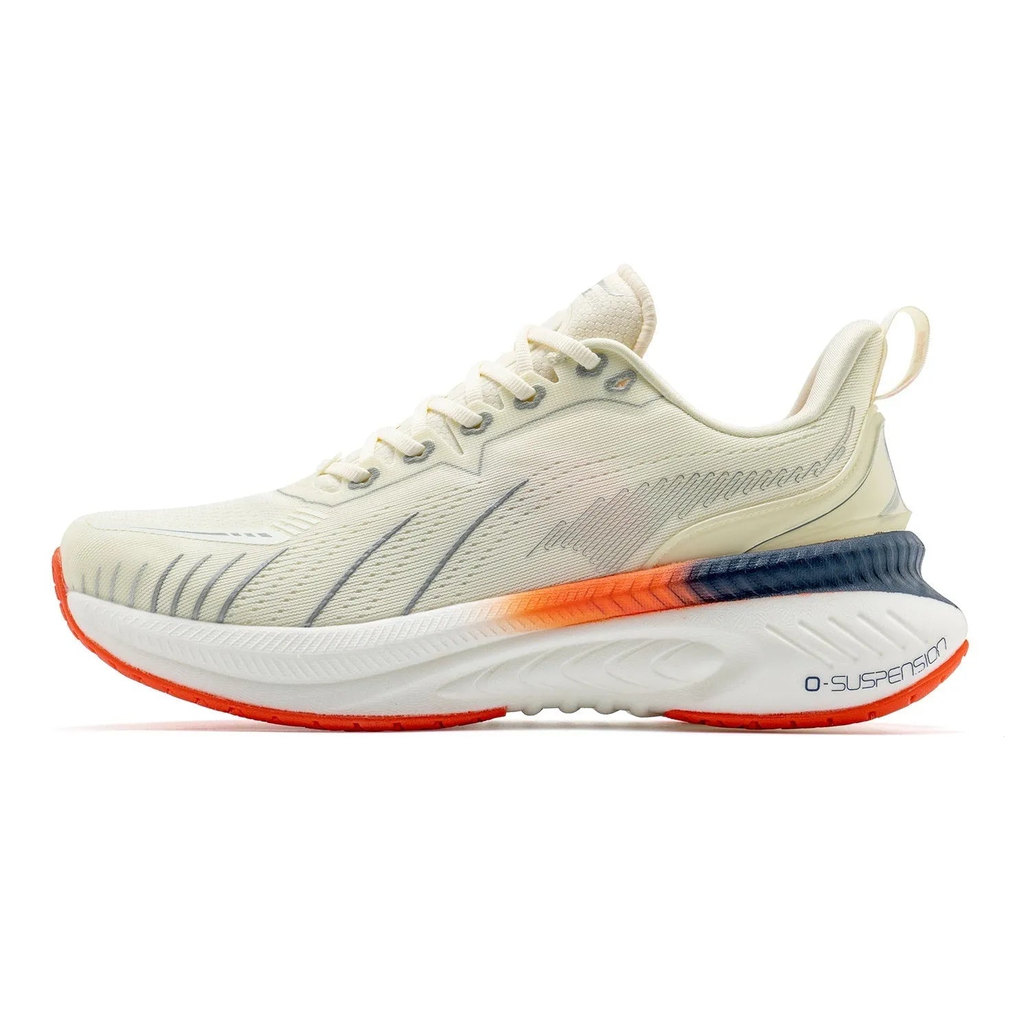 Low-top running shoes in multiple colours with PU mesh upper, rubber sole, and reflective details.