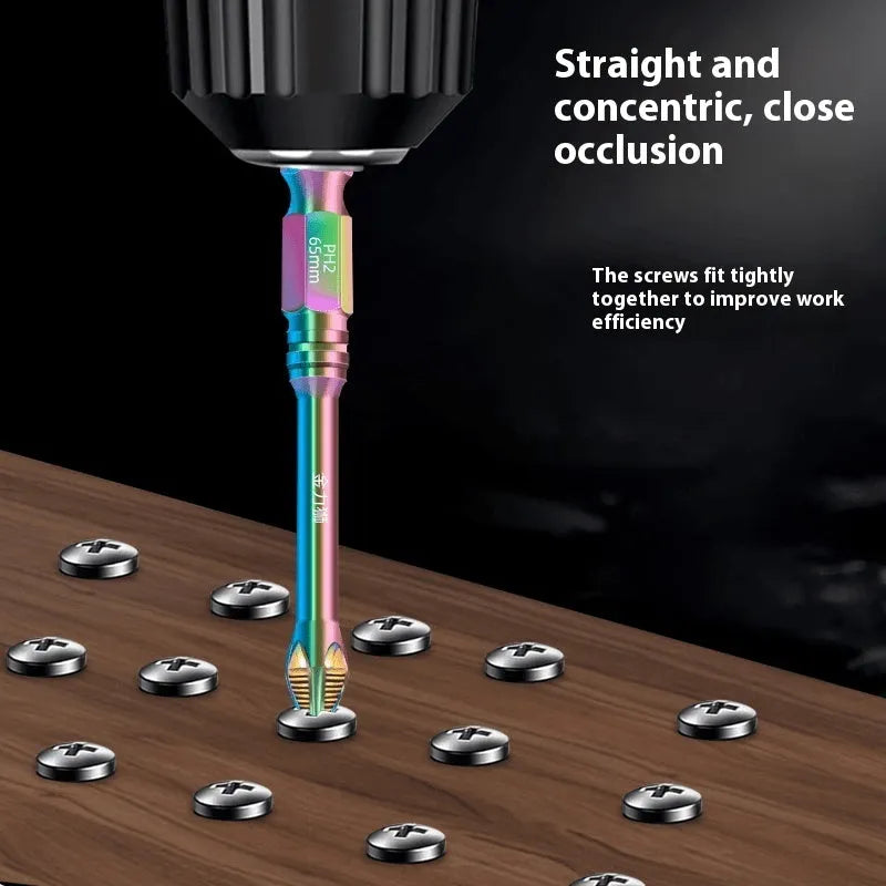 S6 colour titanium non-slip cross screwdriver head alloy steel impact rated