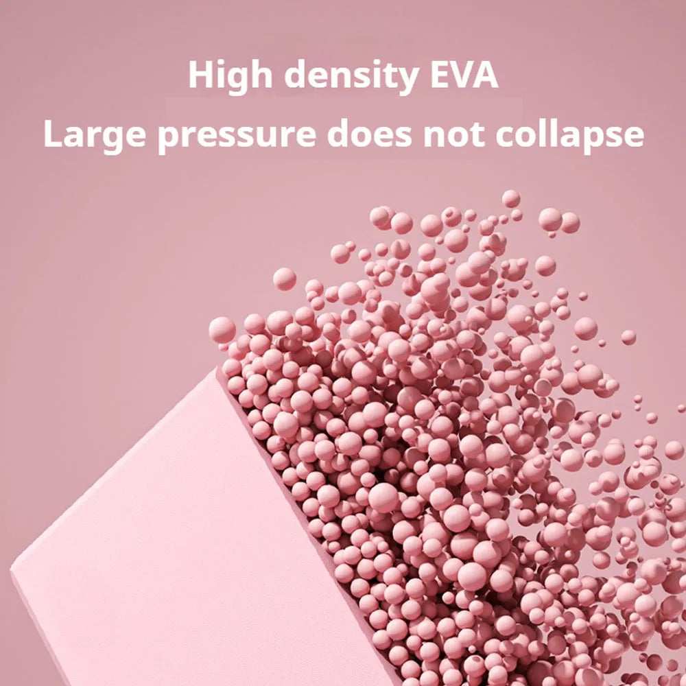 EVA foam yoga block in solid colour with hexagonal shape and grip ridges