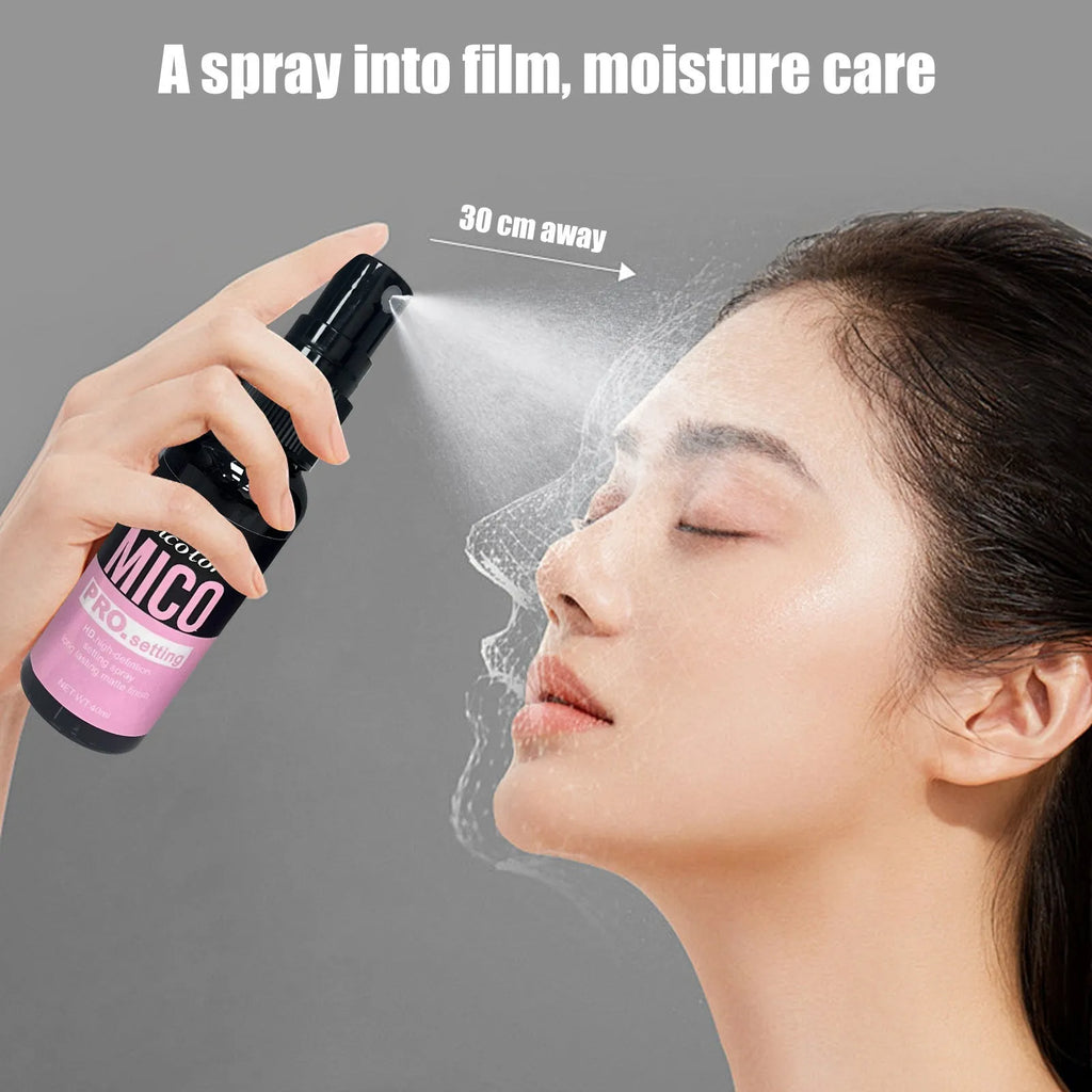 Makeup primer and finishing spray two-in-one cosmetics set with 45ml and 40ml bottles