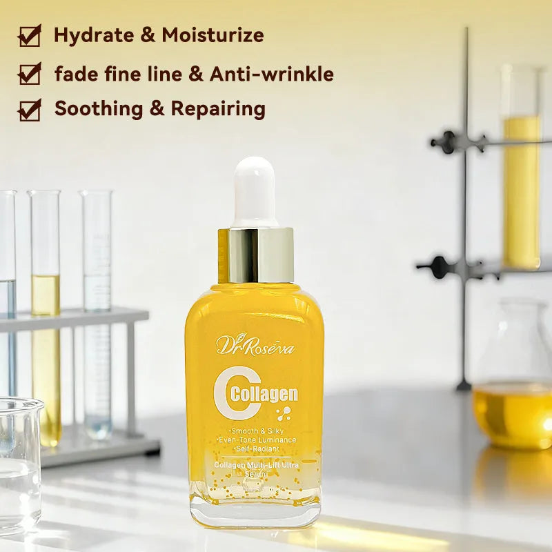 DR.ROSEVA Collagen Multi-Lift Ultra Serum 142g bottle on white background