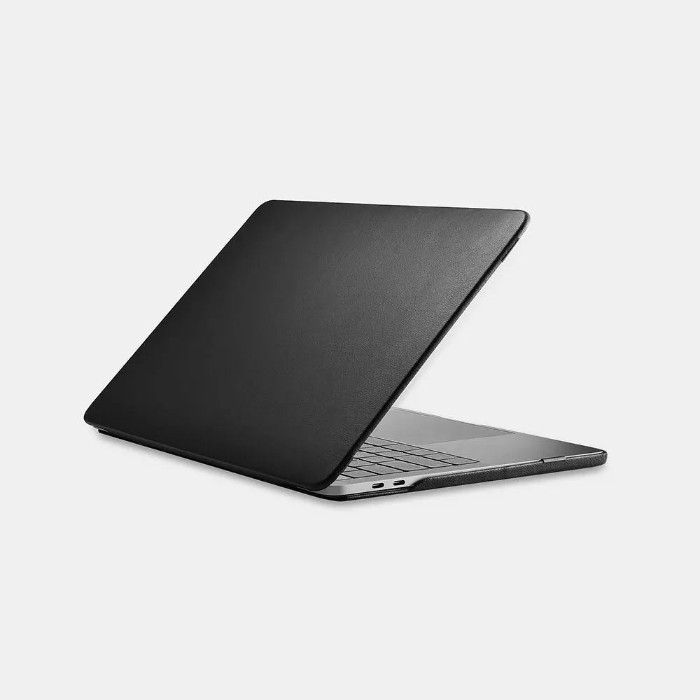Imitation leather protective shell for MacBook Pro 16-inch A2141 in black, brown, and purple colours